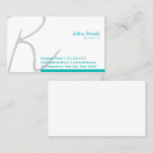 Stijlvol Typografie Actuair Visitekaartje (Voorkant / Achterkant)