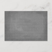 Stijlvol typografie krijtbord trouwreceptiekaart informatiekaartje (Achterkant)