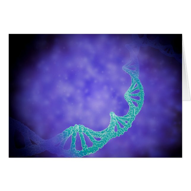 Stijlvol Uitzicht van strengen menselijk DNA (Voorkant Horizontaal)