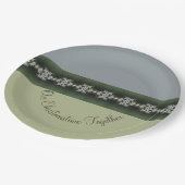 Stijlvol vakantiethema papieren bordje (Gekanteld)