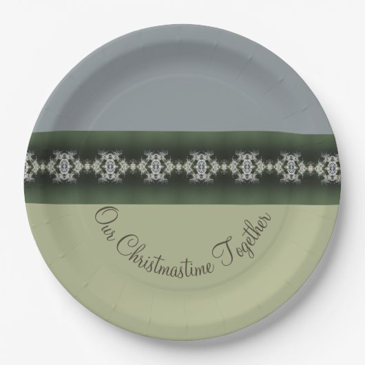 Stijlvol vakantiethema papieren bordje (Voorkant)