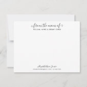 Stijlvol Van De Moeder Familie Elegant Script Notitiekaartje (Voorkant)