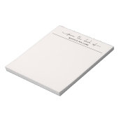 Stijlvol Van het Bureaublad van Professioneel Beig Notitieblok (Linkerzijde)