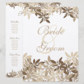 Stijlvol verfstaal en bruine bladeren kaart (Voorkant / Achterkant)