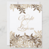 Stijlvol verfstaal en bruine bladeren kaart (Voorkant)