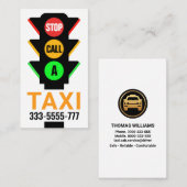 Stijlvol verkeerslicht met Taxi Visitekaartje (Voorkant / Achterkant)