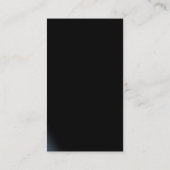 Stijlvol, verticaal zwart Visitekaartje (Achterkant)