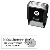 Stijlvol, vervormd, schuim adres  zelfinktende stempel (In situ)