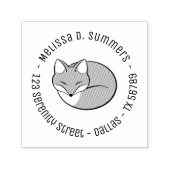 Stijlvol, vervormd, schuim rondom adres 2  zelfinktende stempel (Design)