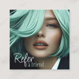 Stijlvol Verwijs een vriend Kaarten voor haar styl Vierkante Visitekaartje