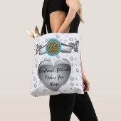 Stijlvol Victoriaans met Inspirerend Life Quotes Tote Bag (Dichtbij)