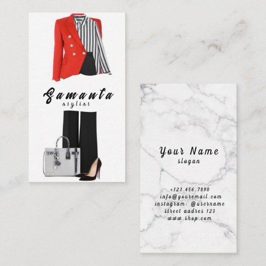 Stijlvol Visitekaartje (Voorkant / Achterkant)