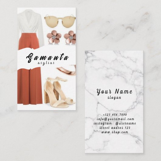 Stijlvol Visitekaartje (Voorkant / Achterkant)