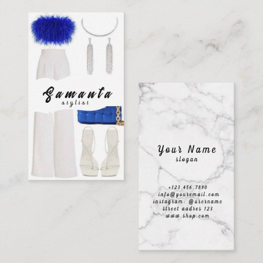 Stijlvol Visitekaartje (Voorkant / Achterkant)