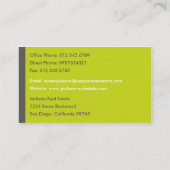 Stijlvol Visitekaartje (Achterkant)