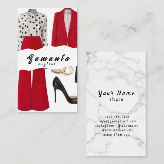 Stijlvol Visitekaartje (Voorkant / Achterkant)