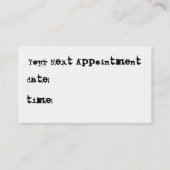 Stijlvol Visitekaartje Afsprakenkaartje (Achterkant)