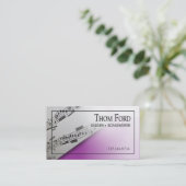 Stijlvol Visitekaartje - alle toepassingen "Blauwm (Staand voorkant)