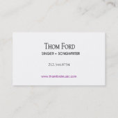 Stijlvol Visitekaartje - alle toepassingen "Blauwm (Achterkant)