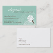 STIJLVOL VISITEKAARTJE Elegant roos (Voorkant / Achterkant)