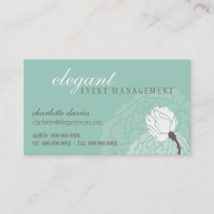 STIJLVOL VISITEKAARTJE Elegant roos