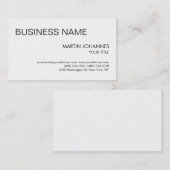 Stijlvol Visitekaartje in zwart-wit (Voorkant / Achterkant)