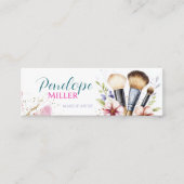 Stijlvol visitekaartje met borstels voor make-up (Voorkant)