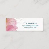 Stijlvol visitekaartje met borstels voor make-up (Achterkant)