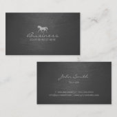 Stijlvol Visitekaartje met grijskraatstructuur (Voorkant / Achterkant)