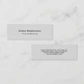 Stijlvol Visitekaartje met grijze munt (Voorkant / Achterkant)