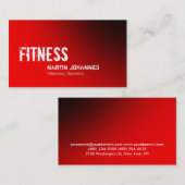 Stijlvol Visitekaartje met Red Personal Trainer (Voorkant / Achterkant)