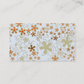 Stijlvol Visitekaartje met retro-floraal (Achterkant)