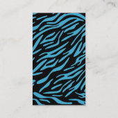 Stijlvol Visitekaartje met turquoise Zebra Stripes (Achterkant)