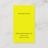 Stijlvol Visitekaartje met zwarte en witte pooldot (Achterkant)