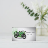 Stijlvol visitekaartje motorfiets (Staand voorkant)