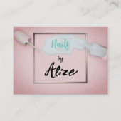 Stijlvol visitekaartje nageltechnicus, schoonheids (Voorkant)