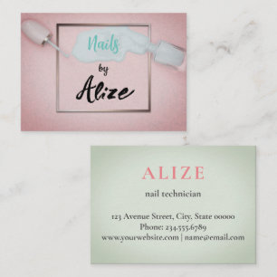 Stijlvol visitekaartje nageltechnicus, schoonheids