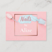 Stijlvol visitekaartje nageltechnicus, schoonheids (Voorkant)