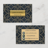 Stijlvol - visitekaartje van 1920. visitekaartje (Voorkant / Achterkant)