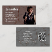 Stijlvol Visitekaartje van de Foto met QR-code (Voorkant / Achterkant)