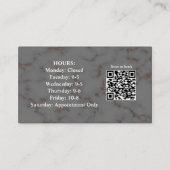 Stijlvol Visitekaartje van de Foto met QR-code (Achterkant)