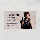 Stijlvol Visitekaartje van de Foto met QR-code (Voorkant)