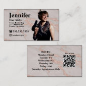 Stijlvol Visitekaartje van de Foto met QR-code (Voorkant / Achterkant)