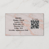 Stijlvol Visitekaartje van de Foto met QR-code (Achterkant)