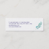 Stijlvol Visitekaartje van Floral Butterfly (Achterkant)