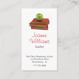 Stijlvol Visitekaartje van leraar Afsprakenkaartje