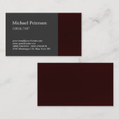 Stijlvol Visitekaartje van Roodgrijs consultant (Voorkant / Achterkant)