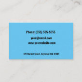 Stijlvol Visitekaartje voor aanwerving (Achterkant)