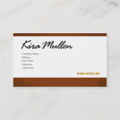 Stijlvol Visitekaartje (voor alle doeleinden) - "A (Achterkant)