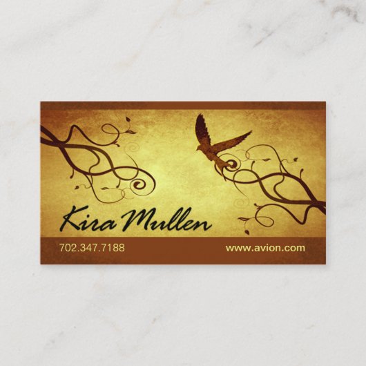 Stijlvol Visitekaartje (voor alle doeleinden) - "A (Voorkant)